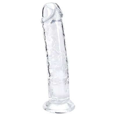 7-дюймовый маленький фаллоимитатор, мягкий реалистичный секс-игрушка для начинающих, желейный фаллоимитатор, прозрачный с сильной присоской для женщин / мужчин / геев