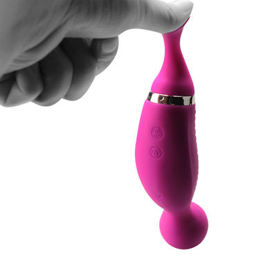 Пурпур Vibrater женщин игрушки всасывания палочки игрушки секса голов вибромашин женщины AV-10 двойной