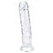 7-дюймовый маленький фаллоимитатор, мягкий реалистичный секс-игрушка для начинающих, желейный фаллоимитатор, прозрачный с сильной присоской для женщин / мужчин / геев