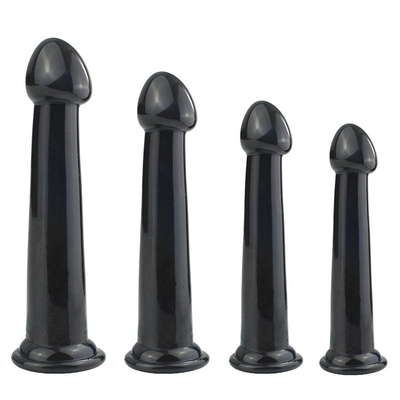 4 размера Анальная пробка Тренажерный комплект G Spot Dildo Penis Dong Массажер простаты
