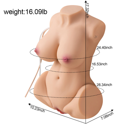 Pussy груди отпускной цены 8.5kg фабрики сразу реалистический Masturbate кукла секса торса тела продуктов секса половинная для человека