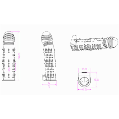 Расширение рукава пениса Европы для мужской безопасной резиновой игрушки секса