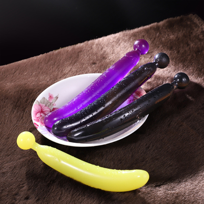 Игрушки секса Massager клитора влагалища штепсельной вилки горячих фаллоимитаторов овоща плода продажи кристаллических анальные для женской мастурбации
