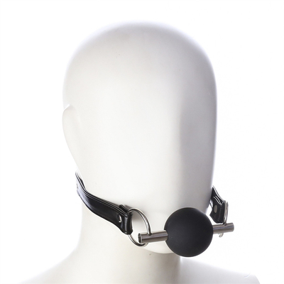 Взрослый SM Bondage Gear ротовой мяч Gag с PU кожаный ремень Фетиш пара сдерживания игрушек