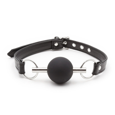 Взрослый SM Bondage Gear ротовой мяч Gag с PU кожаный ремень Фетиш пара сдерживания игрушек