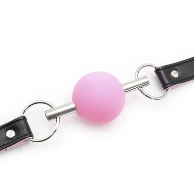 Взрослый SM Bondage Gear ротовой мяч Gag с PU кожаный ремень Фетиш пара сдерживания игрушек