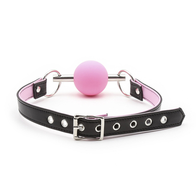 Взрослый SM Bondage Gear ротовой мяч Gag с PU кожаный ремень Фетиш пара сдерживания игрушек