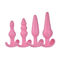 Пинк/игрушки пурпурного силикона влагалища штепсельной вилки кольца ручки анального мягкого анальные для женщины