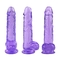 Прозрачные ручки Phallus игрушки секса фаллоимитатора Кристл реалистические для женщин